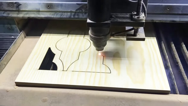wood laser cutting - laser cutter